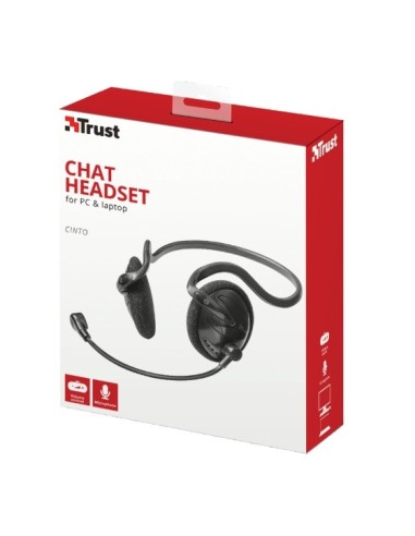 Trust 21666 cuffia e auricolare Cablato A Padiglione Musica e Chiamate Nero