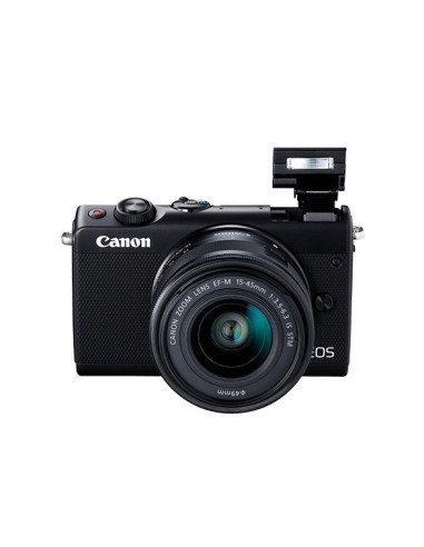 Canon EOS M100 + EF-M 15-45mm IS STM MILC 24,2 MP CMOS 6000 x 4000 Pixel Nero