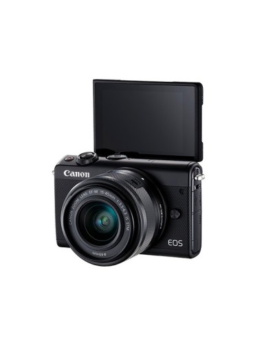 Canon EOS M100 + EF-M 15-45mm IS STM MILC 24,2 MP CMOS 6000 x 4000 Pixel Nero