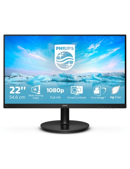 Philips V Line 220V8 00 LED display 54,6 cm (21.5") 1920 x 1080 Pixel Full HD Nero