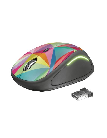 Trust Yvi FX mouse Ambidestro RF Wireless Ottico 1600 DPI