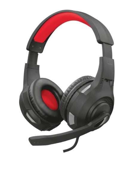 Trust GXT 307 RAVU Auricolare Cablato A Padiglione Giocare Nero, Rosso