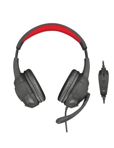 Trust GXT 307 RAVU Auricolare Cablato A Padiglione Giocare Nero, Rosso