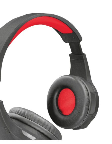 Trust GXT 307 RAVU Auricolare Cablato A Padiglione Giocare Nero, Rosso
