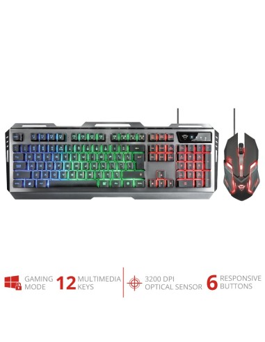 Trust GXT 845 Tural tastiera USB QWERTY Italiano Nero