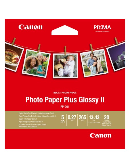 Canon Carta fotografica Plus Glossy II PP-201 5x5" - 20 fogli