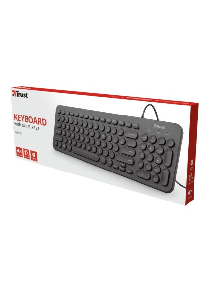 Trust Muto Silent tastiera USB QWERTY Italiano Nero