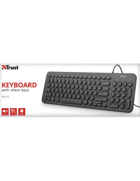 Trust Muto Silent tastiera USB QWERTY Italiano Nero
