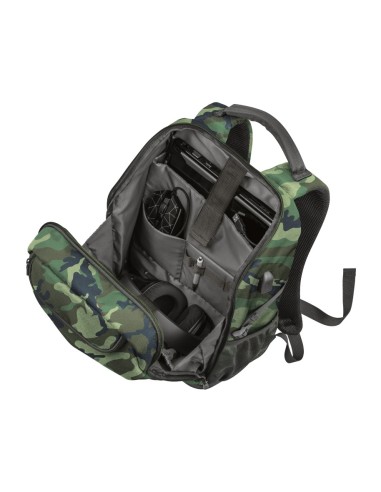 Trust GXT 1255 Outlaw zaino Nero Verde Poliestere