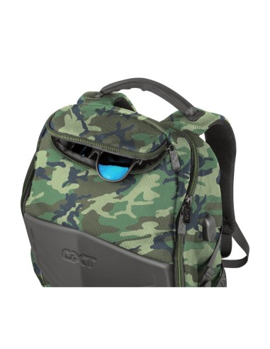 Trust GXT 1255 Outlaw zaino Nero Verde Poliestere