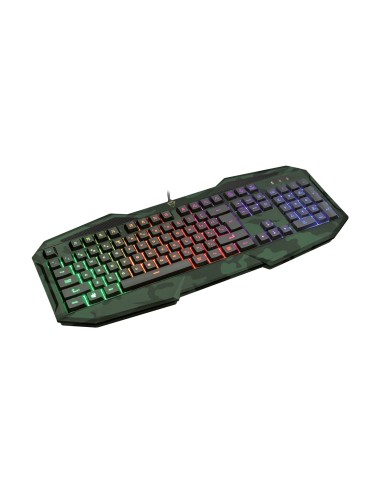 Trust GXT 830-RW-C tastiera USB QWERTY Italiano Nero, Verde
