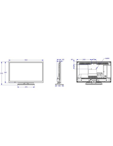 Philips Studio 24HFL2889P 12 TV Hospitality 61 cm (24") HD 220 cd m² Nero 5 W