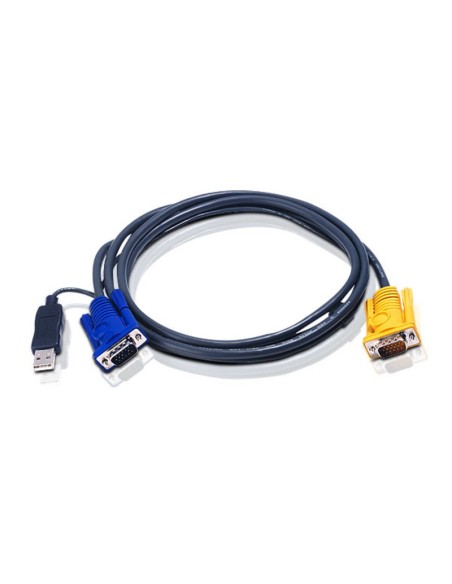 ATEN Cavo KVM USB con SPHD 3 in 1 e convertitore PS 2 a USB integrato – 1,8 m
