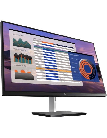 HP EliteDisplay S270n 68,6 cm (27") 3840 x 2160 Pixel 4K Ultra HD LED Nero, Argento