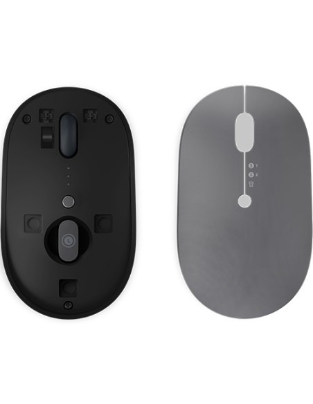 Lenovo Go Multi-Device mouse Ambidestro RF senza fili + Bluetooth Ottico 2400 DPI