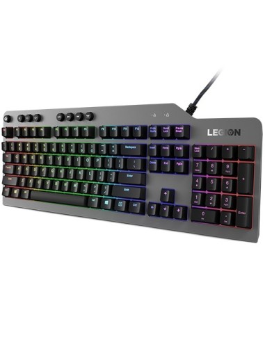Lenovo Legion K500 tastiera USB QWERTY Inglese US Nero, Grigio