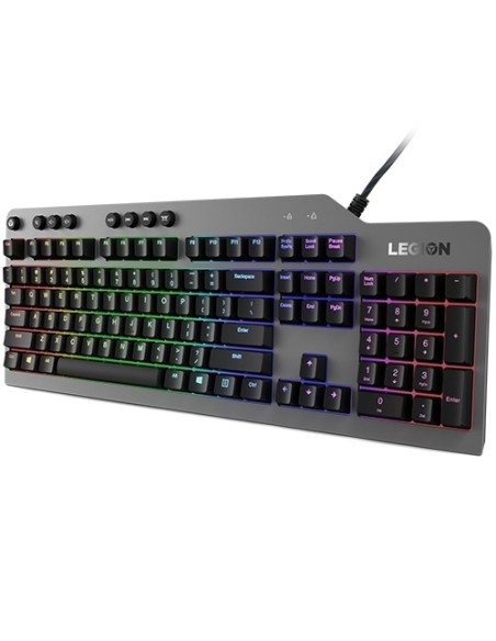 Lenovo Legion K500 tastiera USB QWERTY Inglese US Nero, Grigio