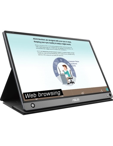 ASUS MB16AMT 39,6 cm (15.6") 1920 x 1080 Pixel Full HD LED Touch screen Multi utente Nero, Grigio