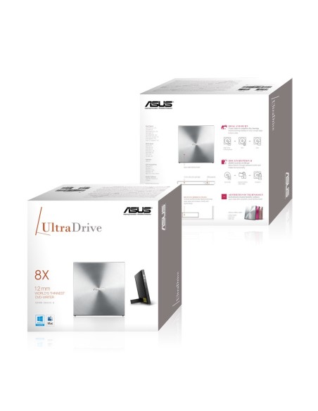 ASUS SDRW-08U5S-U lettore di disco ottico DVD Super Multi DL Metallico