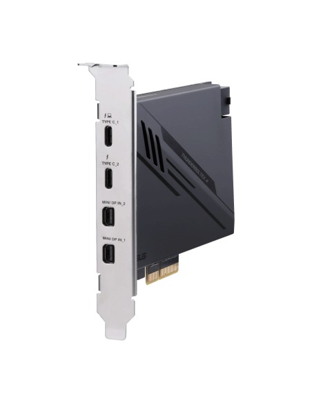 ASUS ThunderboltEX 4 scheda di interfaccia e adattatore Interno Mini DisplayPort, PCIe, Thunderbolt, USB 2.0, USB 3.2 Gen 2