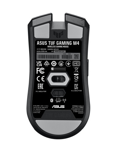 ASUS TUF Gaming M4 Wireless mouse Mano destra RF senza fili + Bluetooth Ottico 12000 DPI