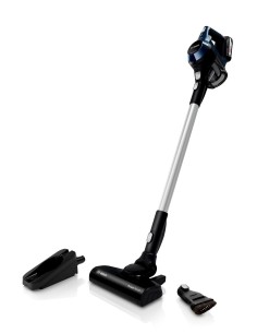 Bosch Serie 6 BBS611PCK aspirapolvere senza filo Blu, Argento Senza sacchetto