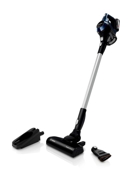 Bosch Serie 6 BBS611PCK aspirapolvere senza filo Blu, Argento Senza sacchetto