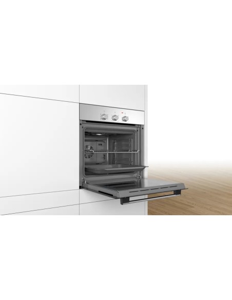 Bosch Serie 2 HBF011BR0 forno 66 L 3300 W A Nero, Acciaio inossidabile
