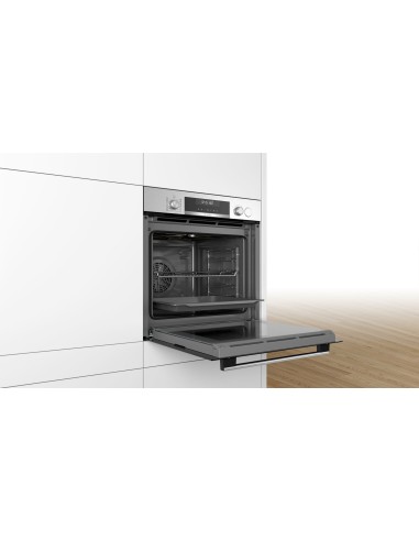 Bosch Serie 6 HRA518BS1 forno 71 L 3600 W A Nero, Acciaio inossidabile