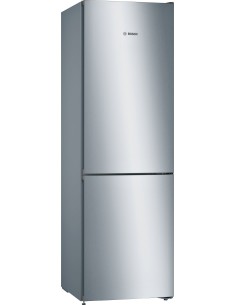 Bosch Serie 4 KGN36VLED frigorifero con congelatore Libera installazione 326 L E Acciaio inossidabile
