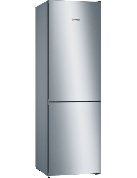Bosch Serie 4 KGN36VLED frigorifero con congelatore Libera installazione 326 L E Acciaio inossidabile