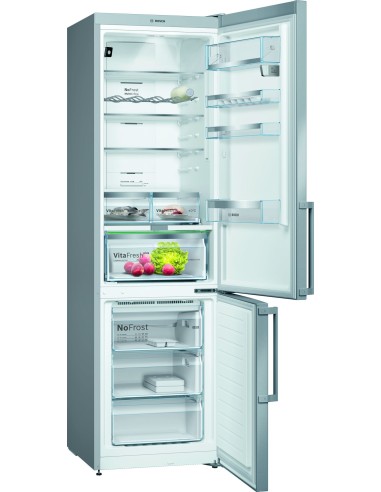 Bosch Serie 6 KGN39HIEP frigorifero con congelatore Libera installazione 368 L E Acciaio inossidabile
