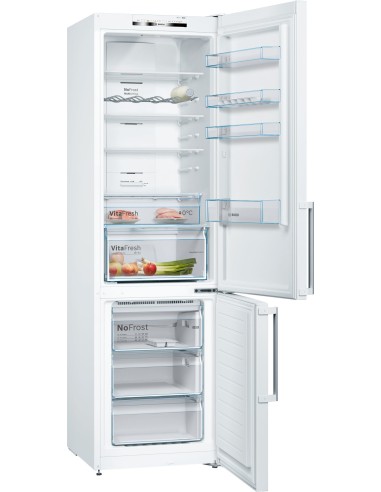 Bosch Serie 4 KGN39VWEQ frigorifero con congelatore Libera installazione 368 L E Bianco