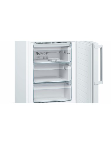 Bosch Serie 4 KGN39VWEQ frigorifero con congelatore Libera installazione 368 L E Bianco