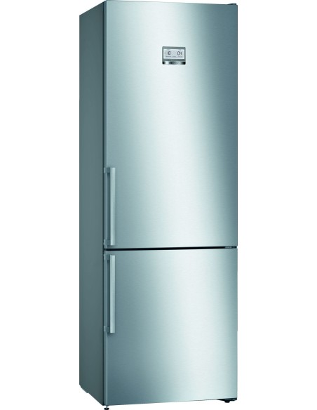 Bosch Serie 6 KGN49AIDP frigorifero con congelatore Libera installazione 438 L D Acciaio inossidabile