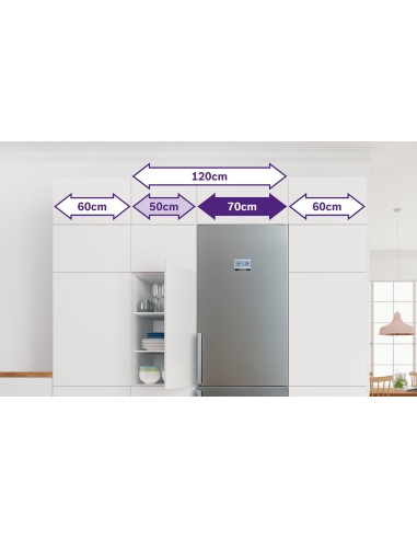 Bosch Serie 6 KGN49AIDP frigorifero con congelatore Libera installazione 438 L D Acciaio inossidabile