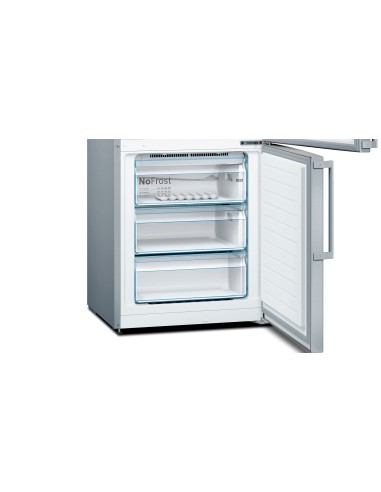 Bosch Serie 4 KGN49XIDP frigorifero con congelatore Libera installazione 438 L D Acciaio inossidabile