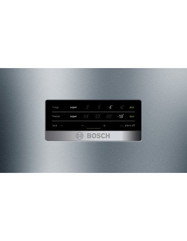 Bosch Serie 4 KGN56XIEP frigorifero con congelatore Libera installazione 508 L E Acciaio inossidabile