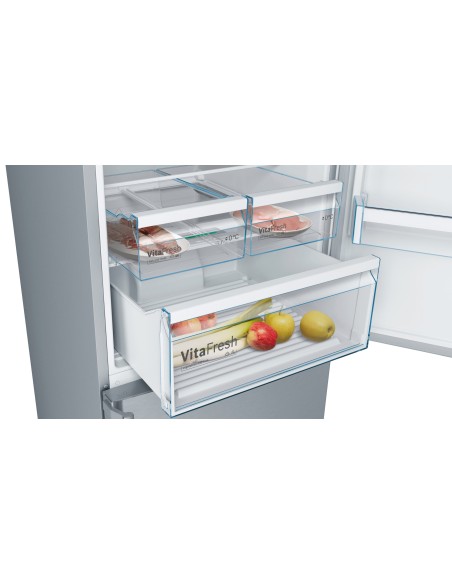 Bosch Serie 4 KGN56XIEP frigorifero con congelatore Libera installazione 508 L E Acciaio inossidabile
