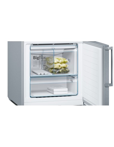Bosch Serie 4 KGN56XIEP frigorifero con congelatore Libera installazione 508 L E Acciaio inossidabile