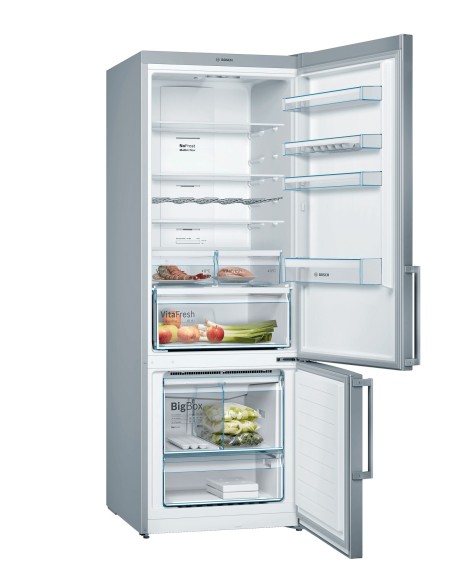 Bosch Serie 4 KGN56XIEP frigorifero con congelatore Libera installazione 508 L E Acciaio inossidabile