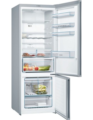 Bosch Serie 4 KGN56XLEA frigorifero con congelatore Libera installazione 508 L E Acciaio inossidabile