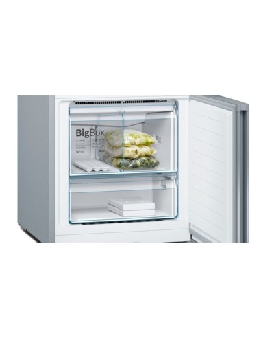Bosch Serie 4 KGN56XLEA frigorifero con congelatore Libera installazione 508 L E Acciaio inossidabile