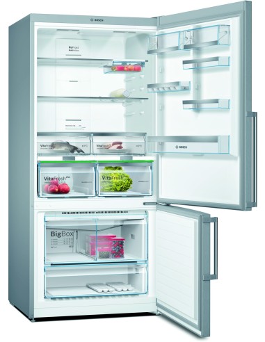 Bosch Serie 6 KGN86AIDP frigorifero con congelatore Libera installazione 631 L D Acciaio inossidabile