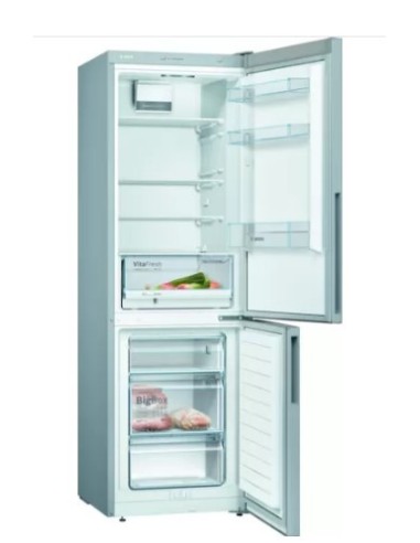 Bosch Serie 4 KGV362LEAS frigorifero con congelatore Libera installazione 308 L E Acciaio inossidabile