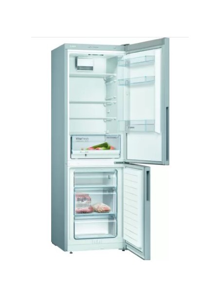 Bosch Serie 4 KGV362LEAS frigorifero con congelatore Libera installazione 308 L E Acciaio inossidabile