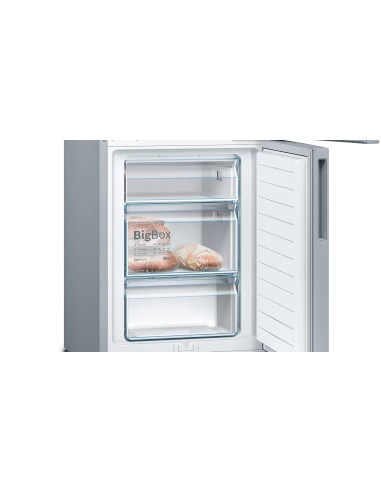 Bosch Serie 4 KGV39VLEAS frigorifero con congelatore Libera installazione 343 L E Acciaio inossidabile