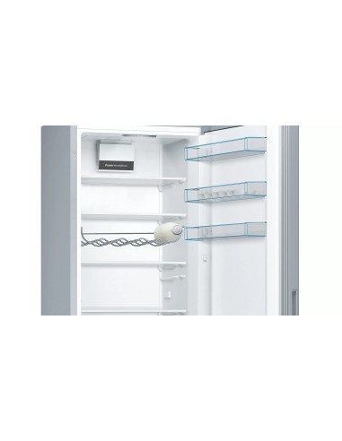 Bosch Serie 4 KGV39VLEAS frigorifero con congelatore Libera installazione 343 L E Acciaio inossidabile