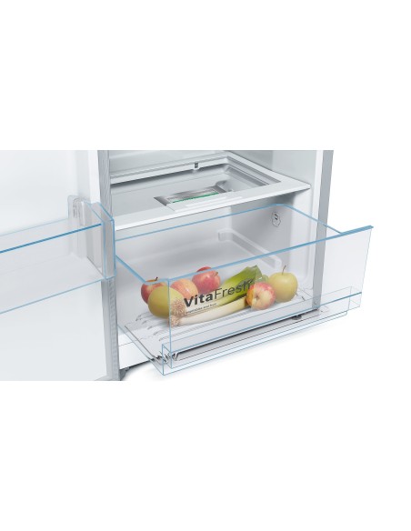 Bosch Serie 4 KSV36VLEP frigorifero Libera installazione 346 L E Acciaio inossidabile