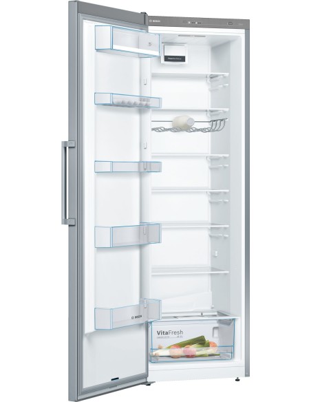Bosch Serie 4 KSV36VLEP frigorifero Libera installazione 346 L E Acciaio inossidabile